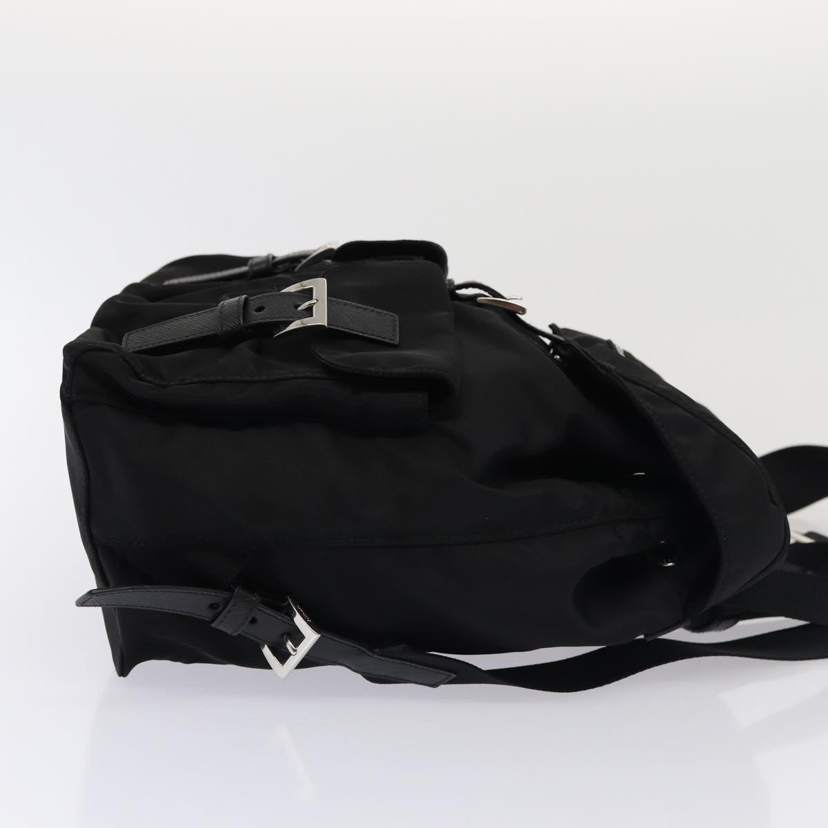 Prada Backpack Auth Nylon Black Black Auth Am6424A