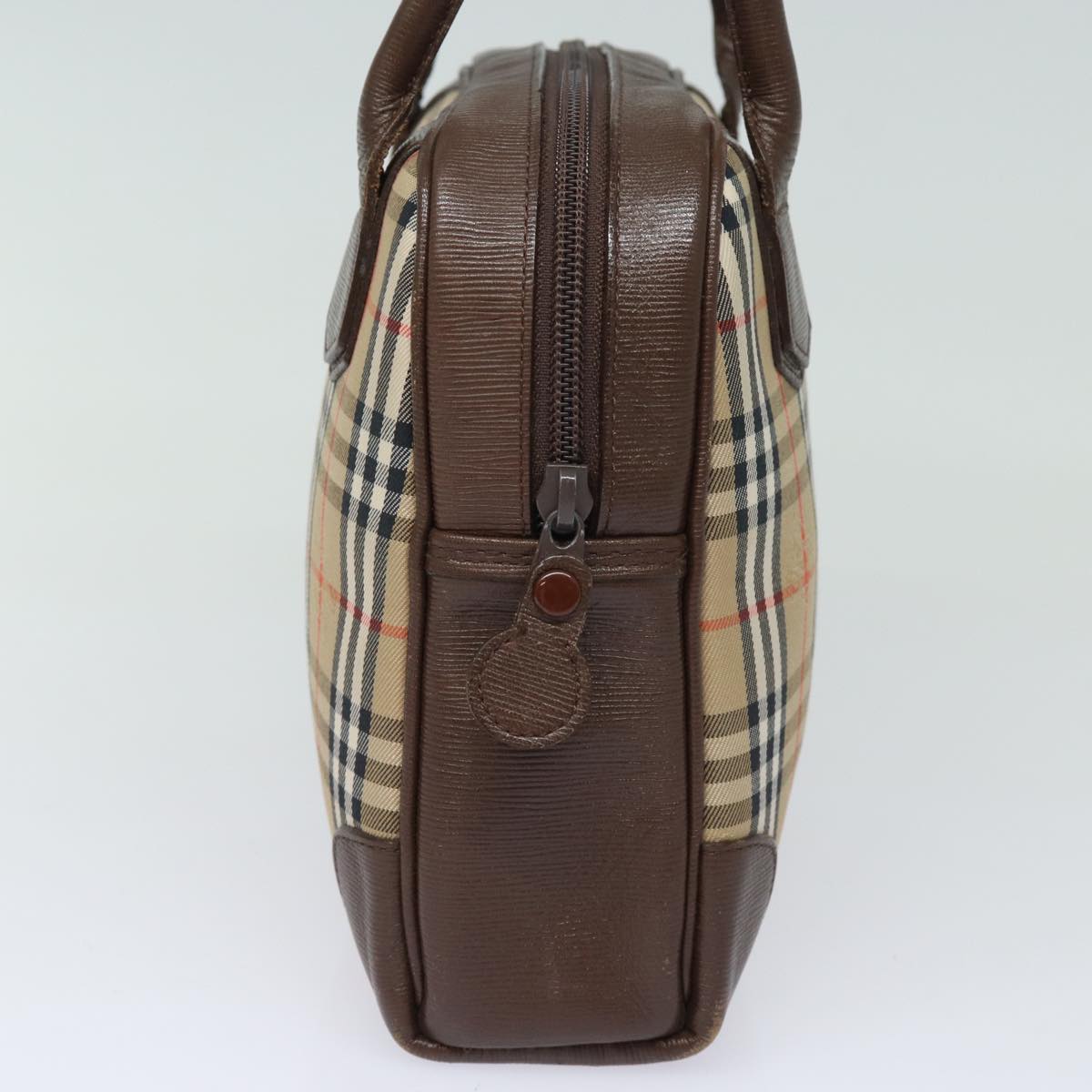 Burberry Luxury ss Nova Check Hand Bag Auth Am6463 Canvas Beige Travel Bag