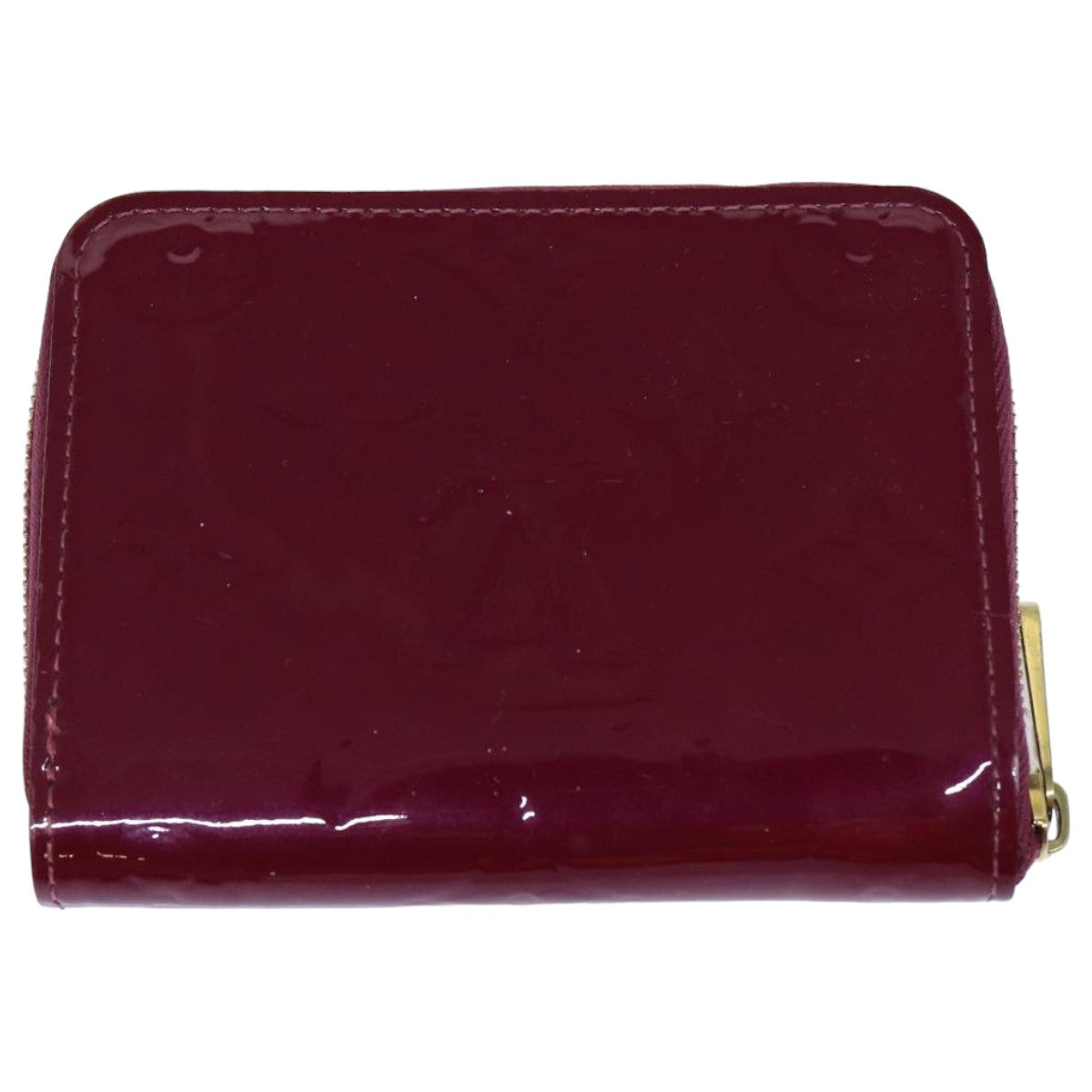 Louis Vuitton Monogram Vernis Zippy Coin Purse Wallet Purple am6485