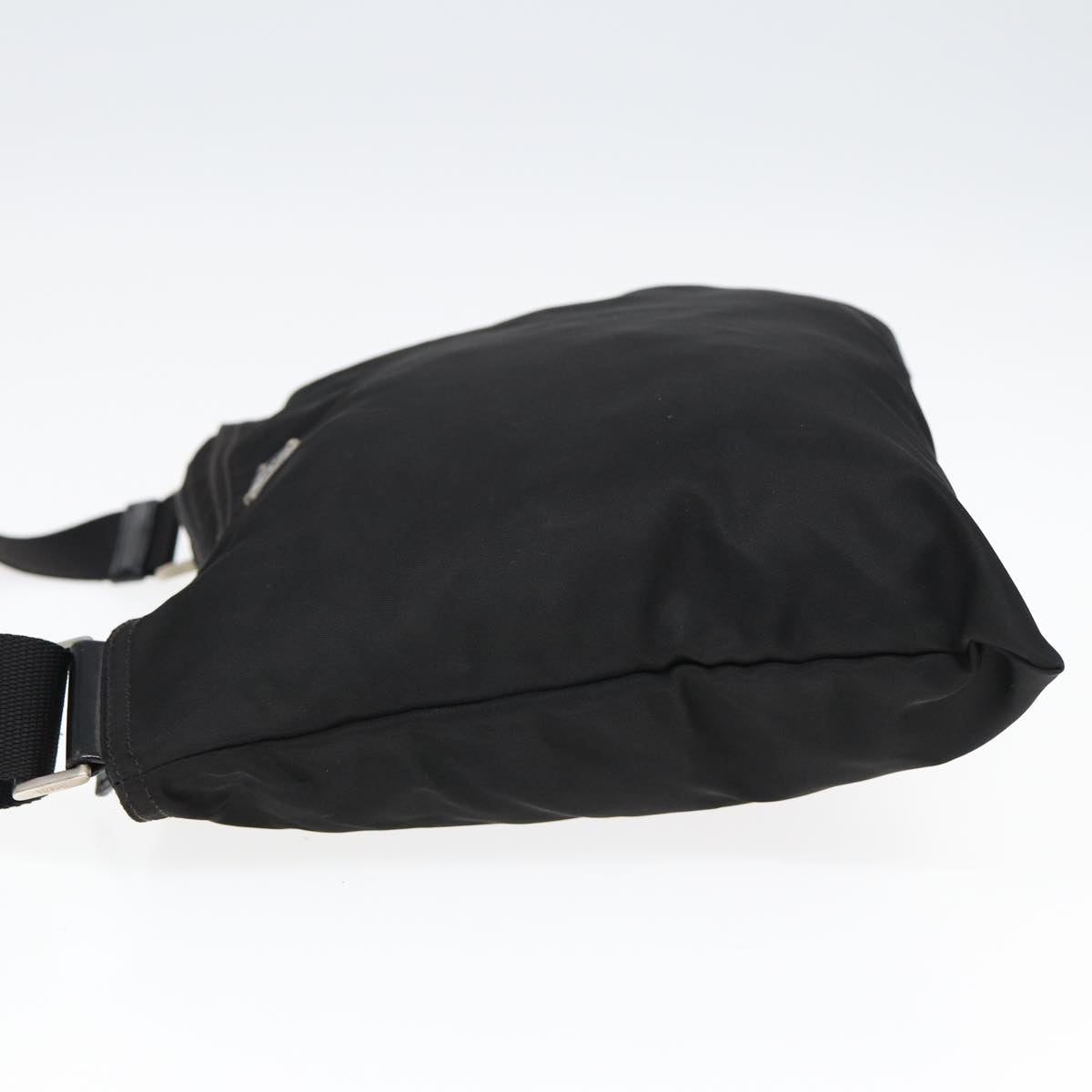 Prada Shoulder Bag Auth Nylon Black Black Auth Am6538