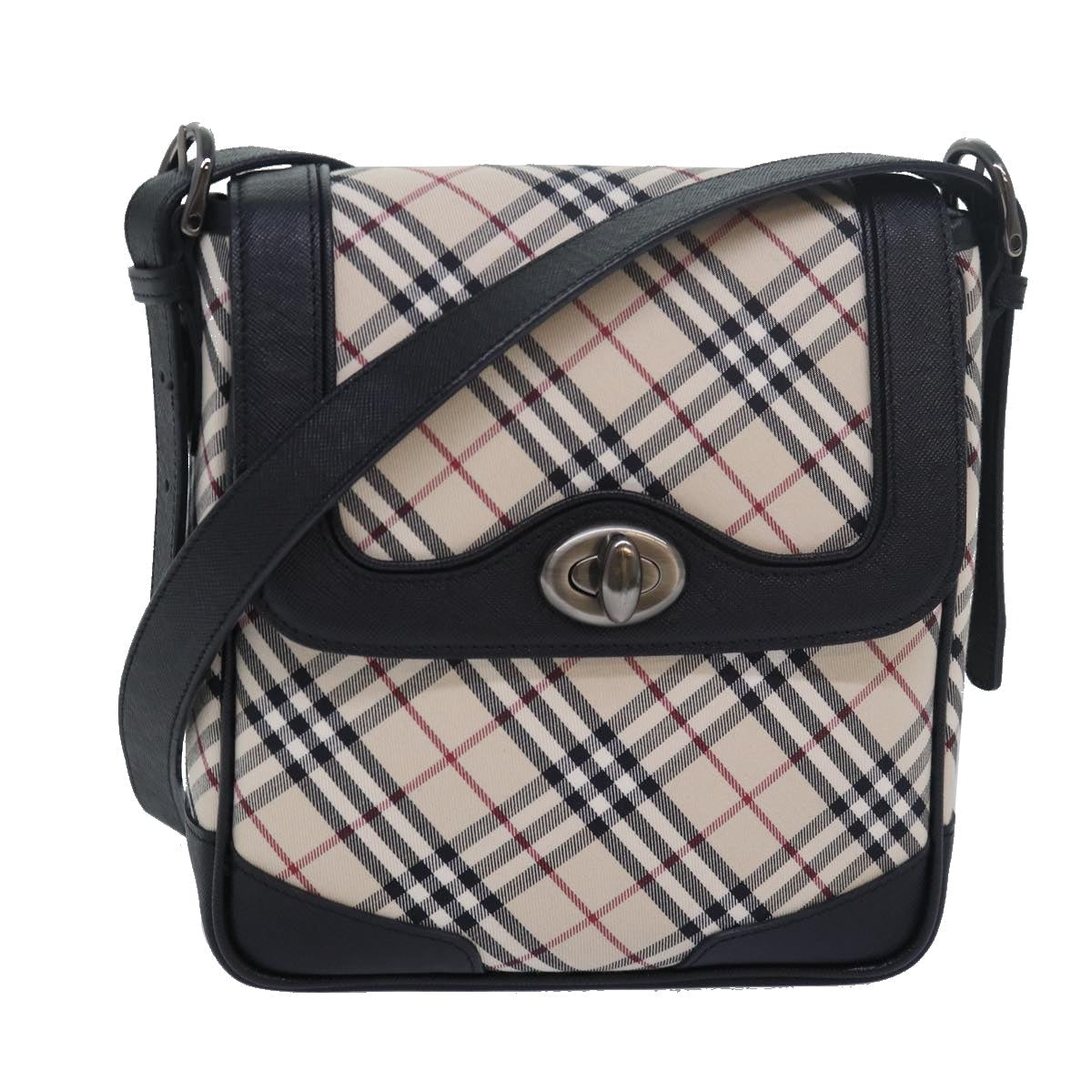 Burberry Luxury ss Nova Check Shoulder Bag Auth Am6582A Canvas Beige