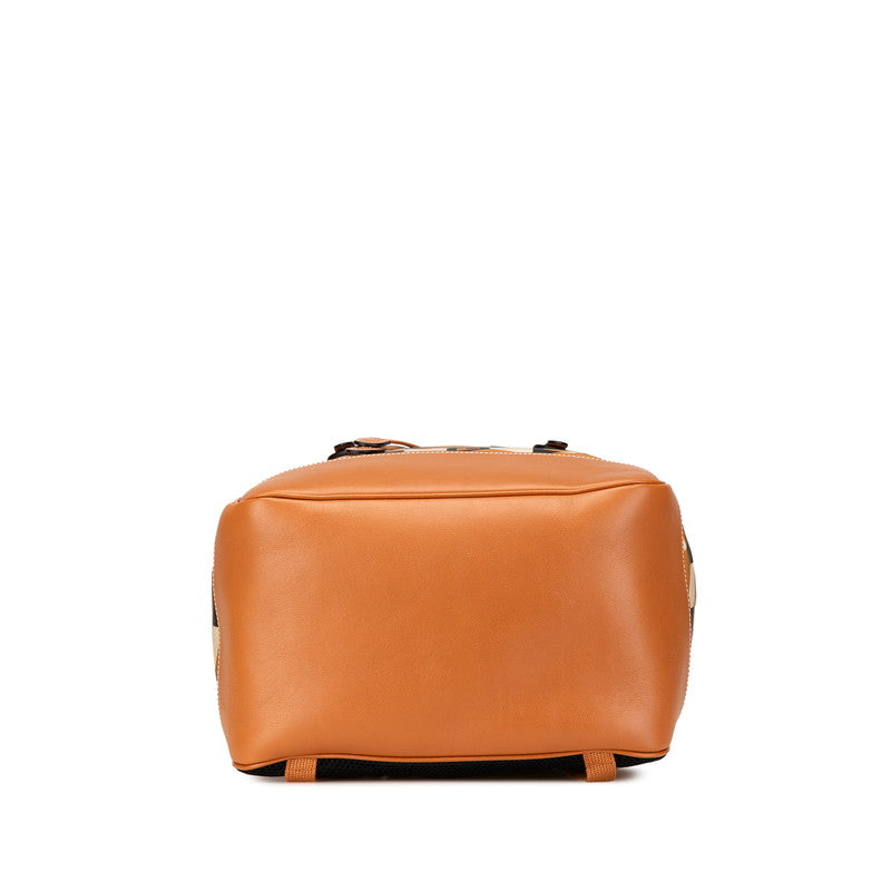 Gucci Interlocking Backpack Leather Nylon