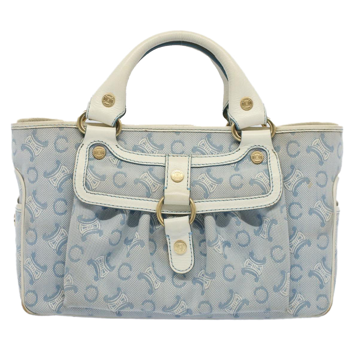 Luxury Paris Macadam Boogie Bag Hand Bag Canvas Blue Travel Bag