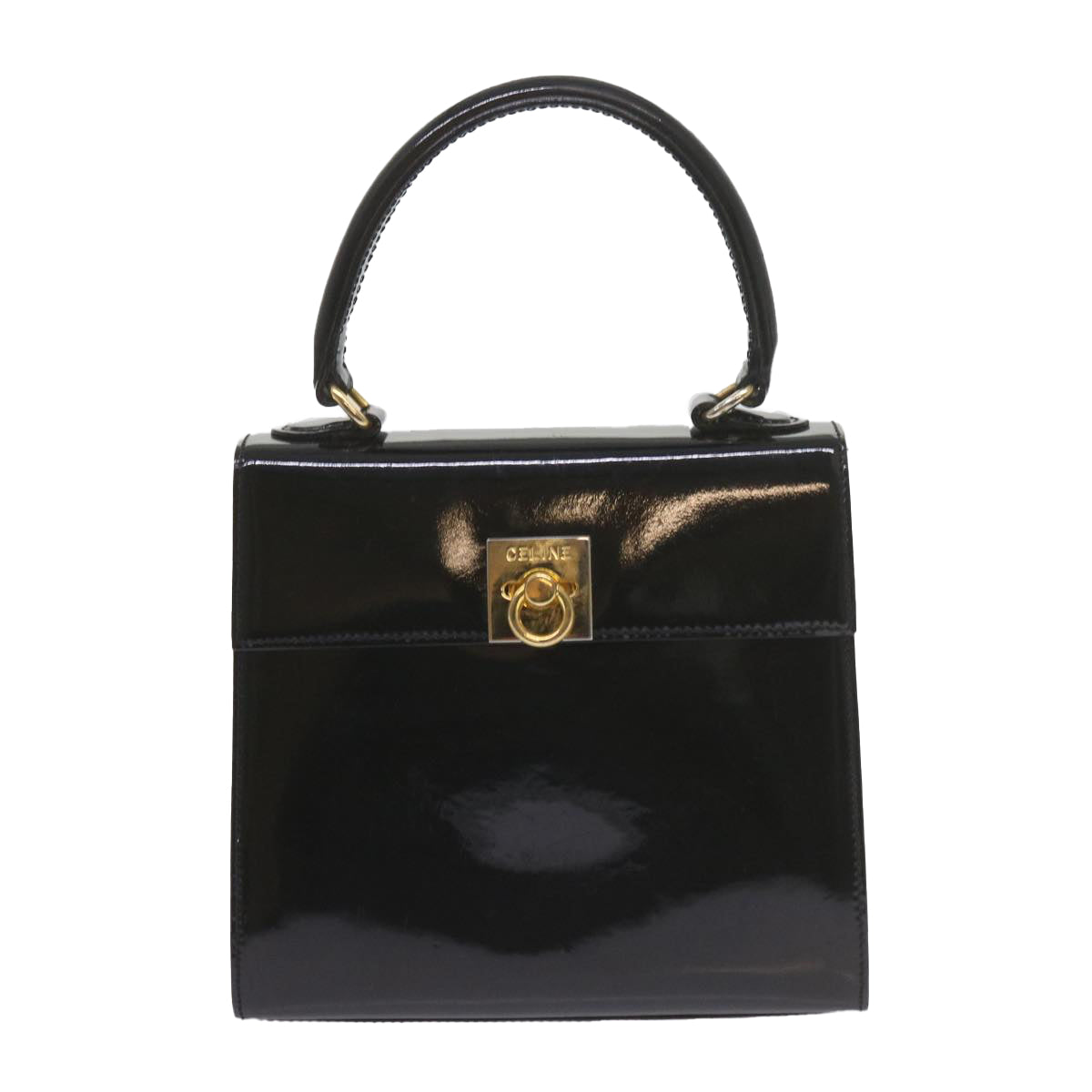Luxury Hand Bag Patent Way Ar B Leather Black Travel Bag