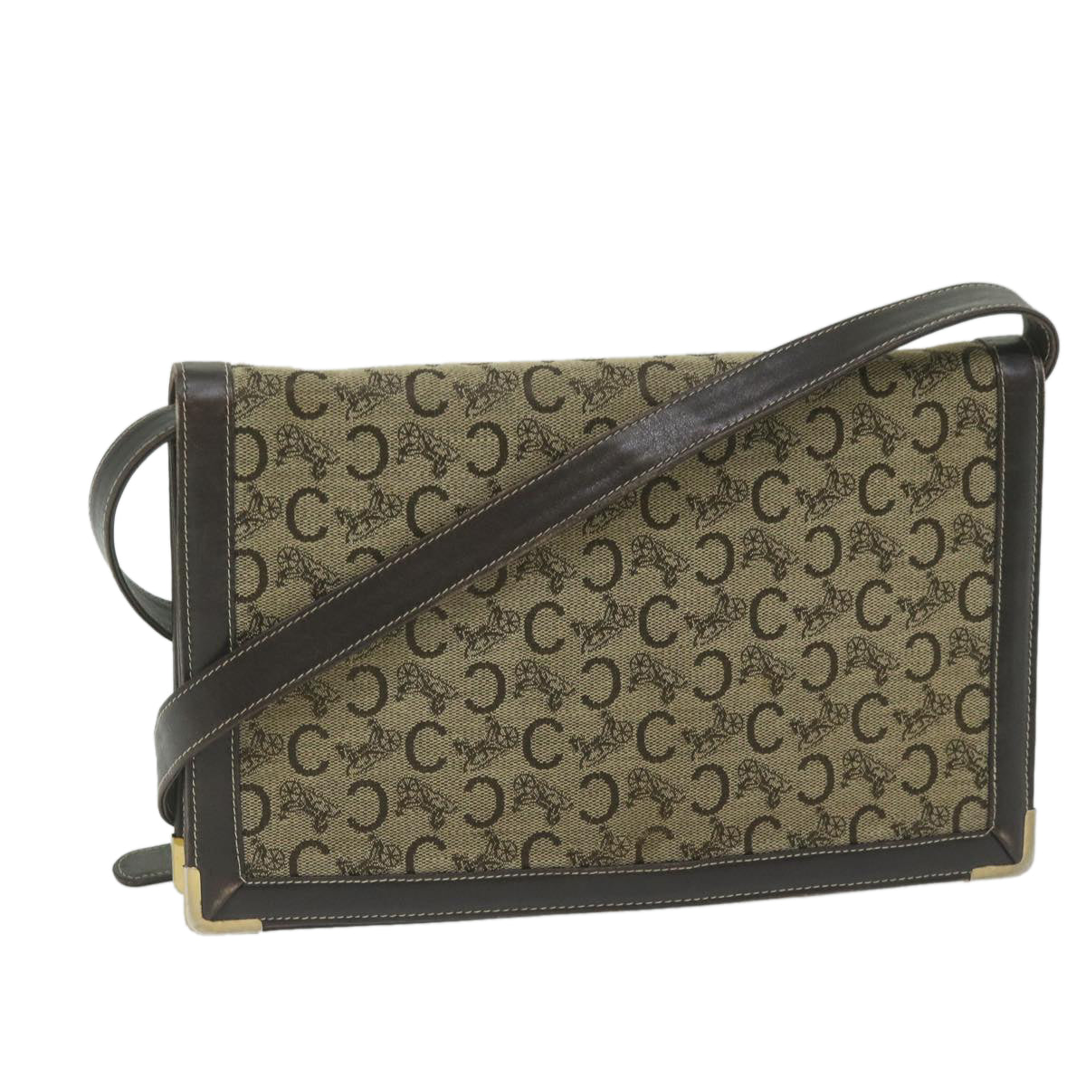 Luxury C Macadam Shoulder Bag Ar Canvas Beige