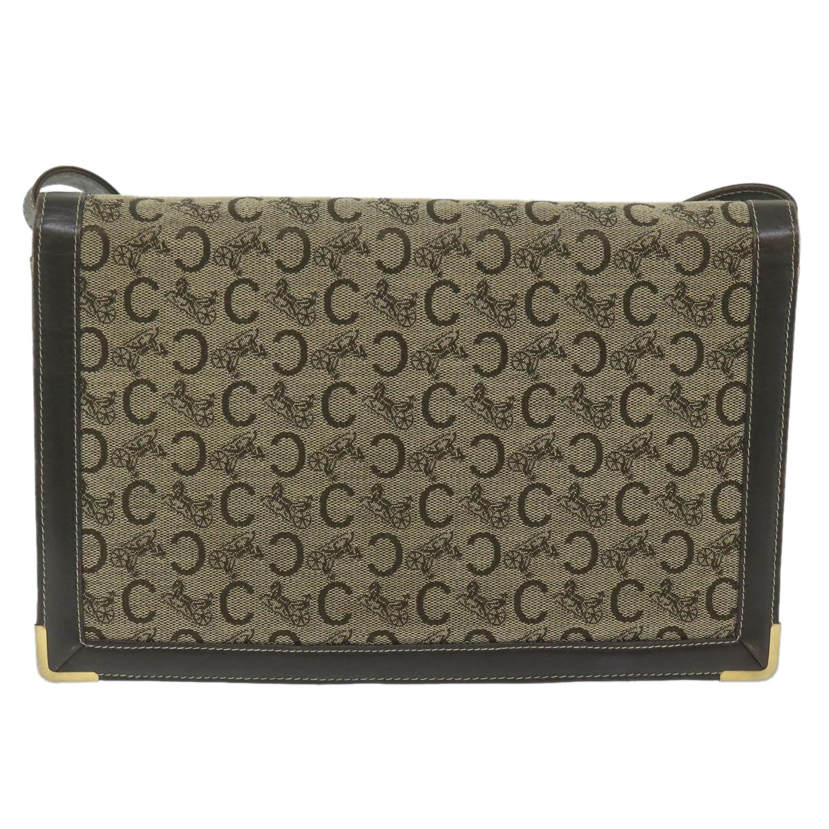Luxury C Macadam Shoulder Bag Ar Canvas Beige