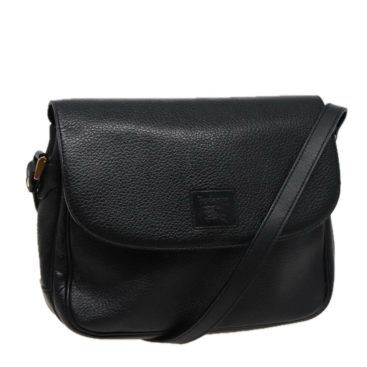 Burberry Luxury ss Shoulder Bag Auth Ar11985 Leather Black
