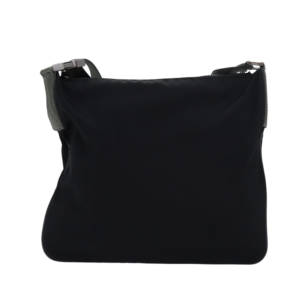 Prada Shoulder Bag Auth Nylon Black Black Auth Ar12142