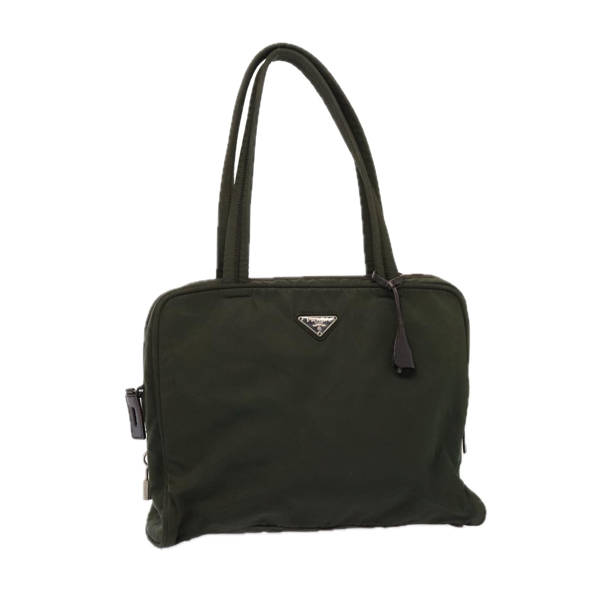 Prada Tote Bag Khaki Auth Nylon Khaki Auth Ar12204