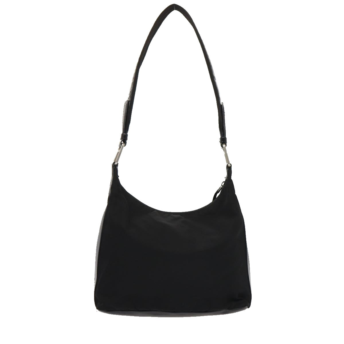 Prada Shoulder Bag Auth Nylon Black Black Auth Ar12214