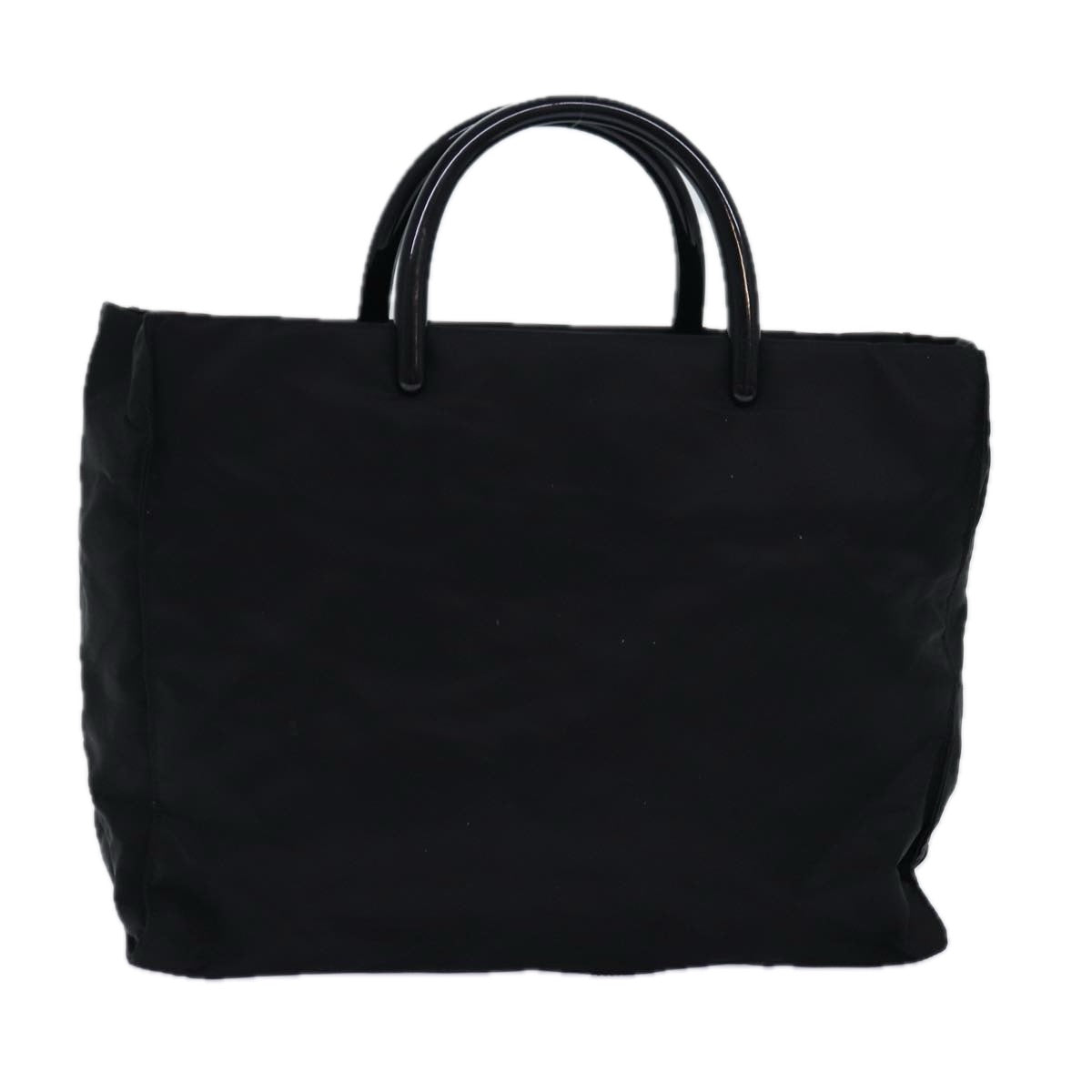 Prada Hand Bag Auth Nylon Black Travel Bag Black Auth Ar12281