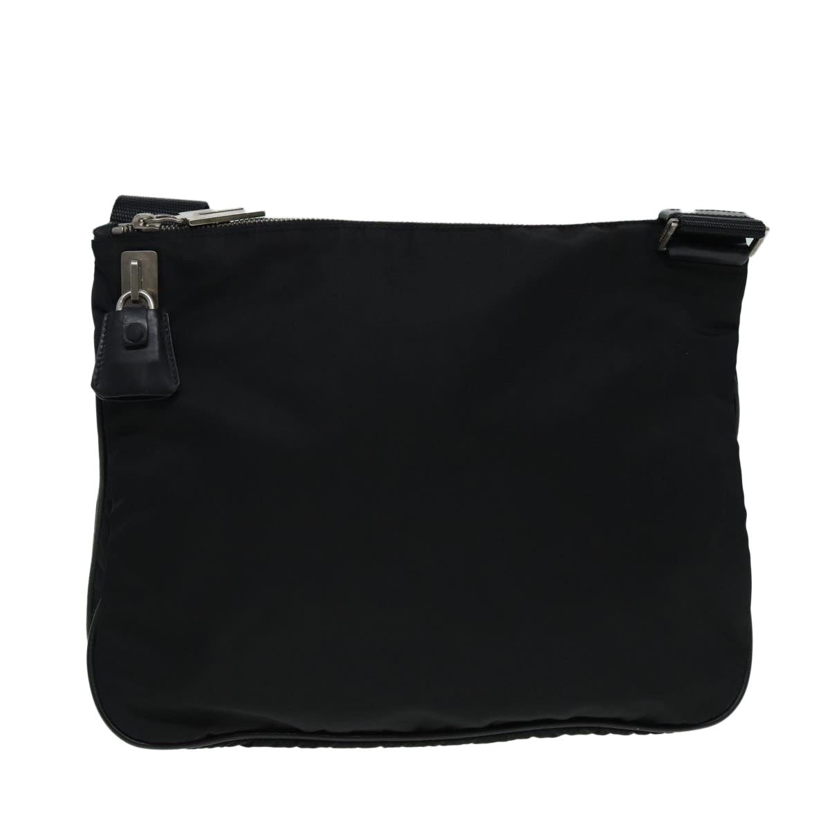 Prada Shoulder Bag Auth Nylon Black Black Auth Ar12303