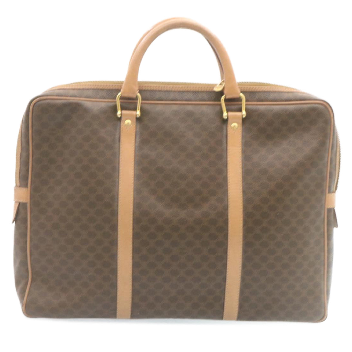Luxury Macadam Hand Bag Ar Canvas Brown Travel Bag