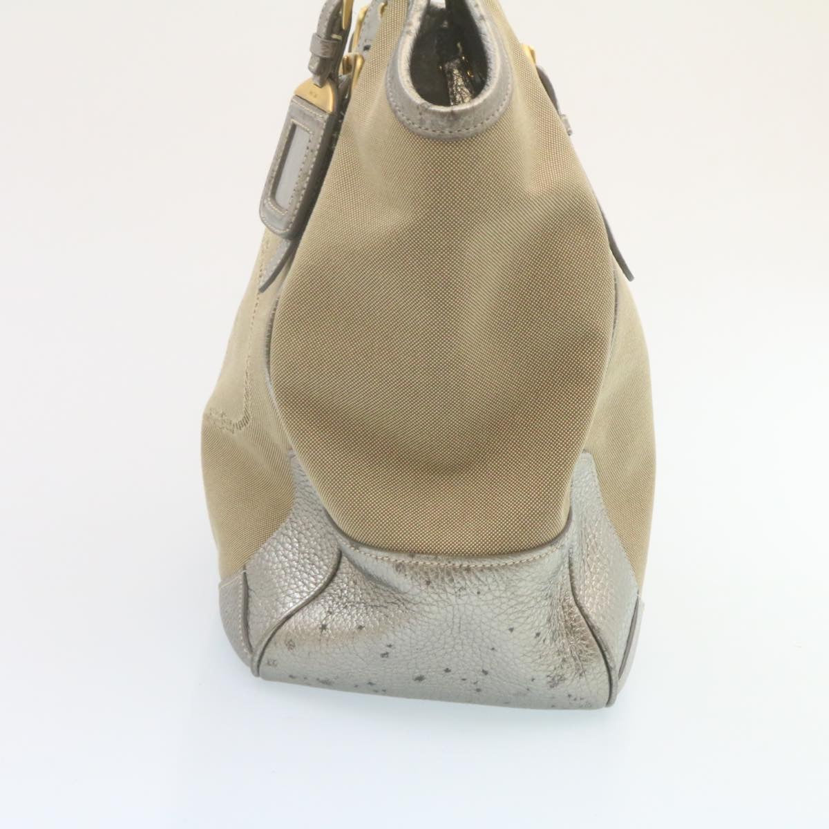 Prada Tote Bag Canvas Beige Canvas Beige Ar6404