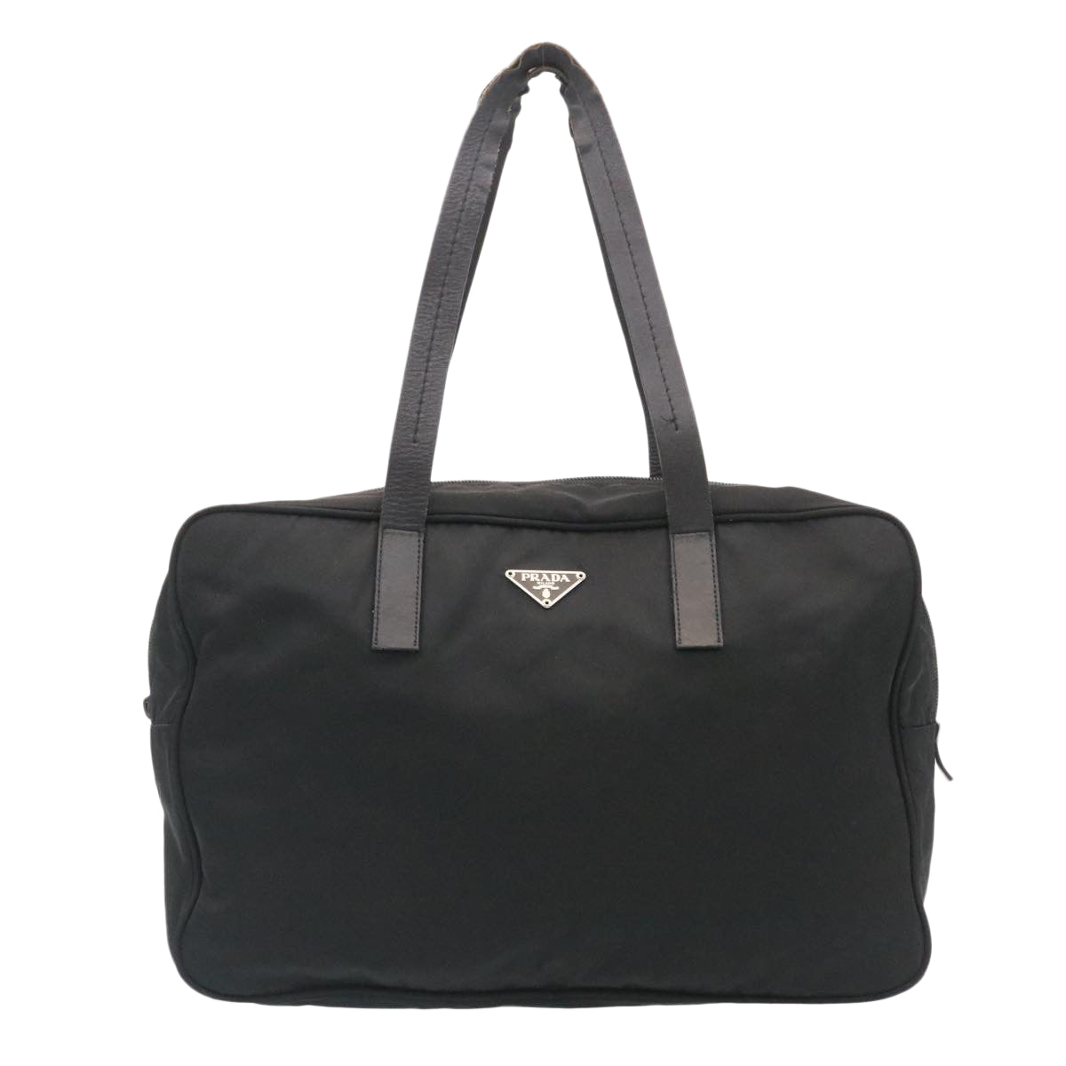 Prada Hand Bag Shoulder Bag 3Set Canvas Nylon Black