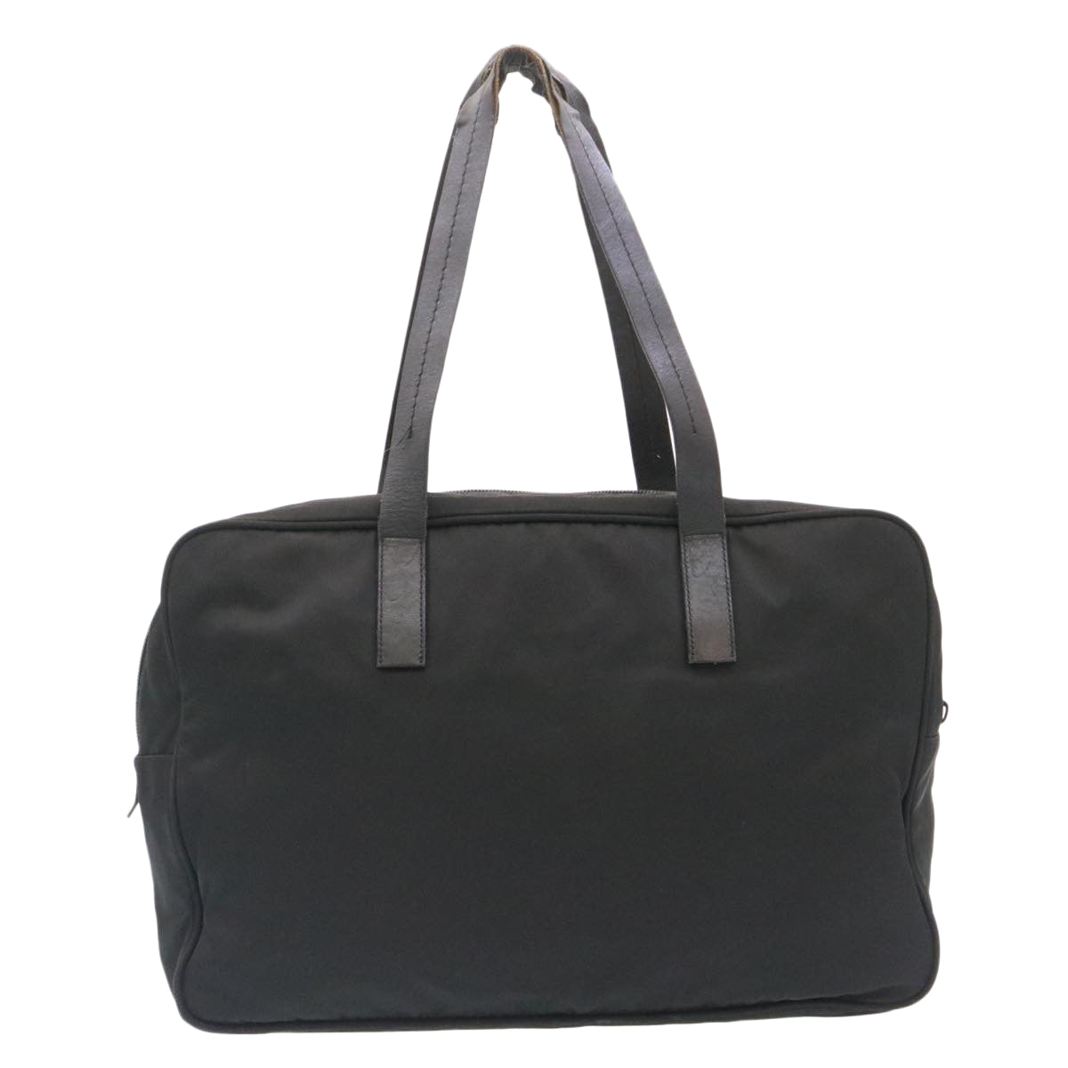 Prada Hand Bag Shoulder Bag 3Set Canvas Nylon Black