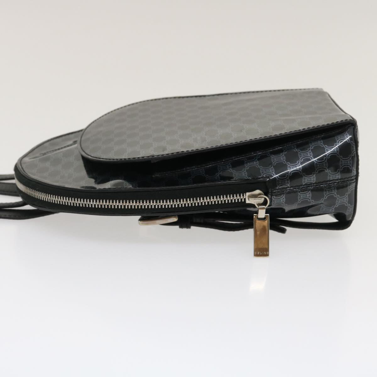 Luxury Macadam Backpack Vinyl Ar Handbag Black