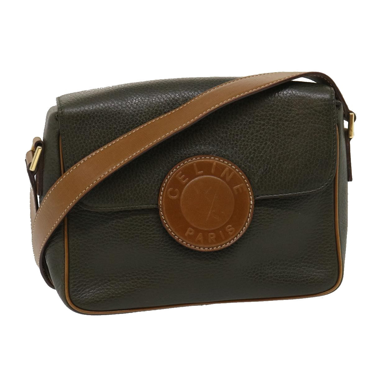 Luxury Shoulder Bag Gray Ar Leather Brown