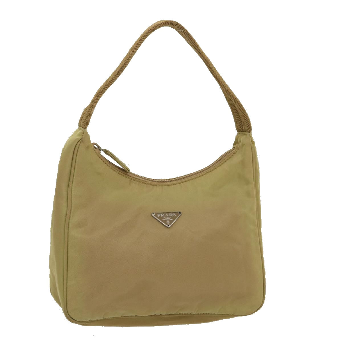 Prada Hand Pouch Khaki Luxury Handbag Nylon Clutch Bag