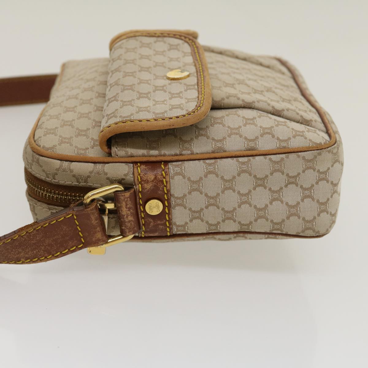 Luxury Macadam Shoulder Bag Ar Canvas Brown