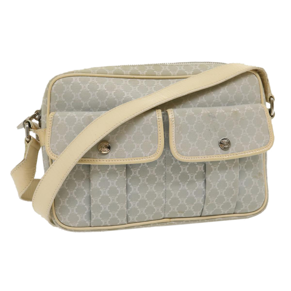 Luxury Macadam Shoulder Bag Light Ar Canvas Blue