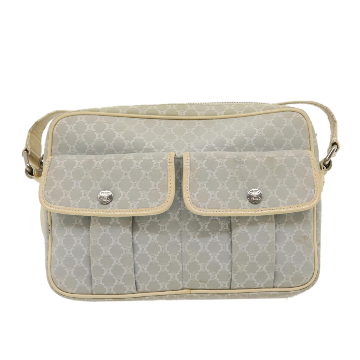 Luxury Macadam Shoulder Bag Light Ar Canvas Blue