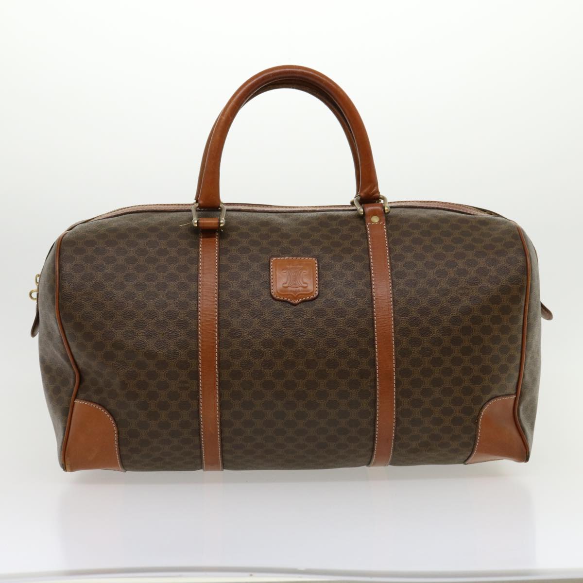 Luxury Macadam Boston Bag Set Ar Canvas Brown Travel Bag