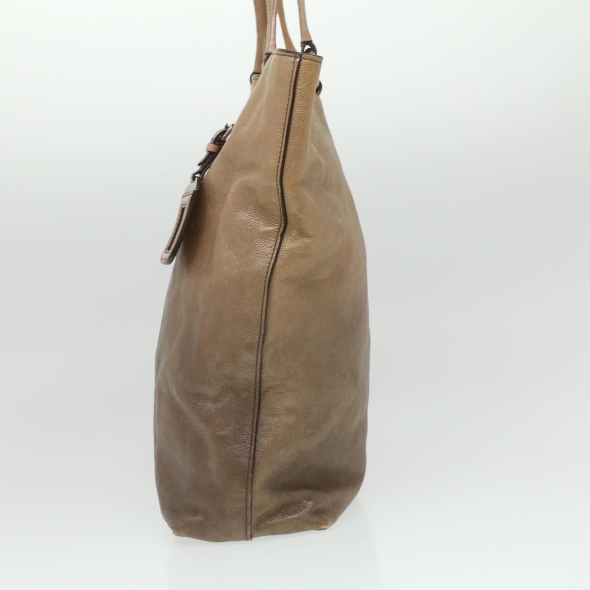 Prada Tote Bag Leather Beige Leather Beige Ar8732