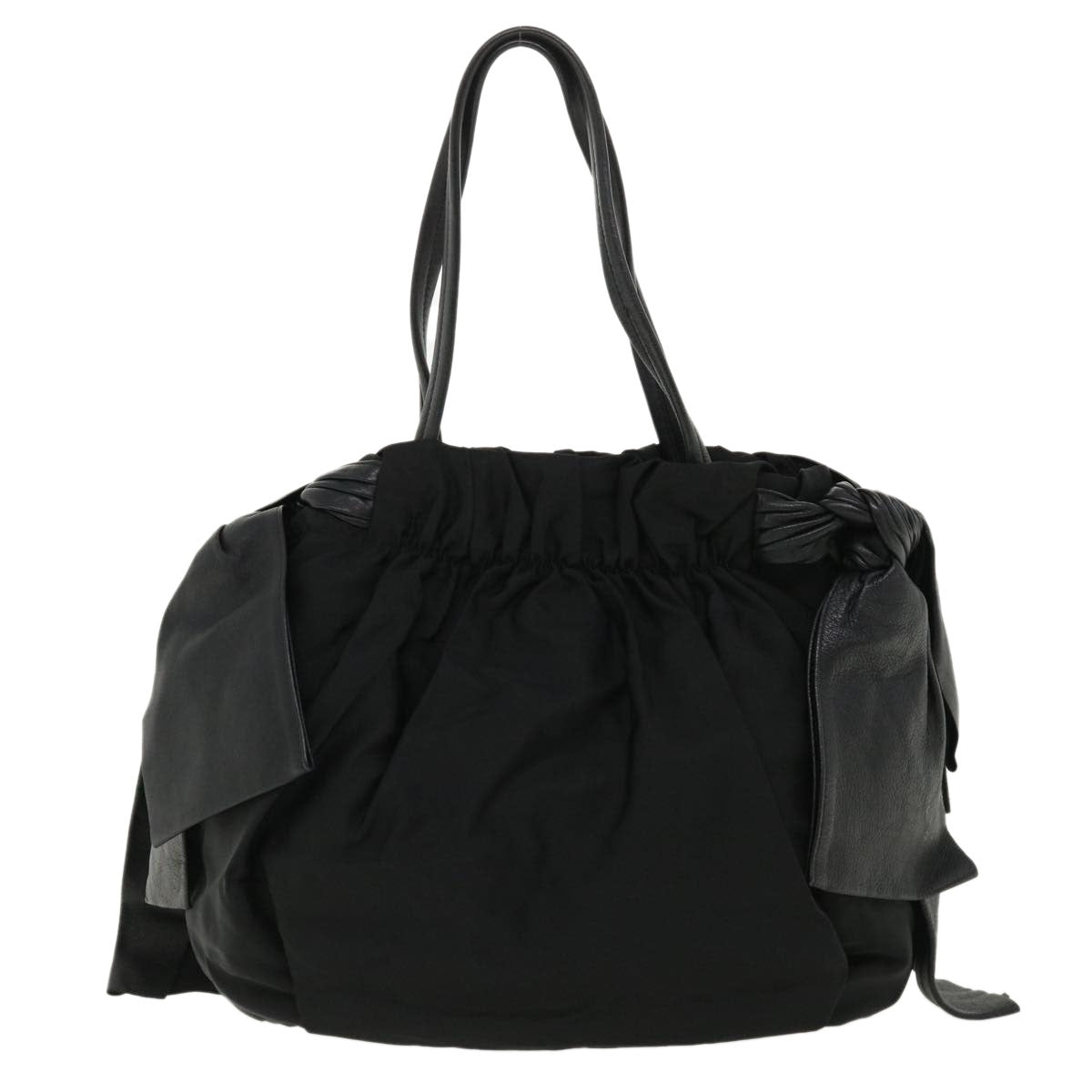 Prada Hand Bag 2Way Nylon Black Travel Bag 2Way Black Ar8793