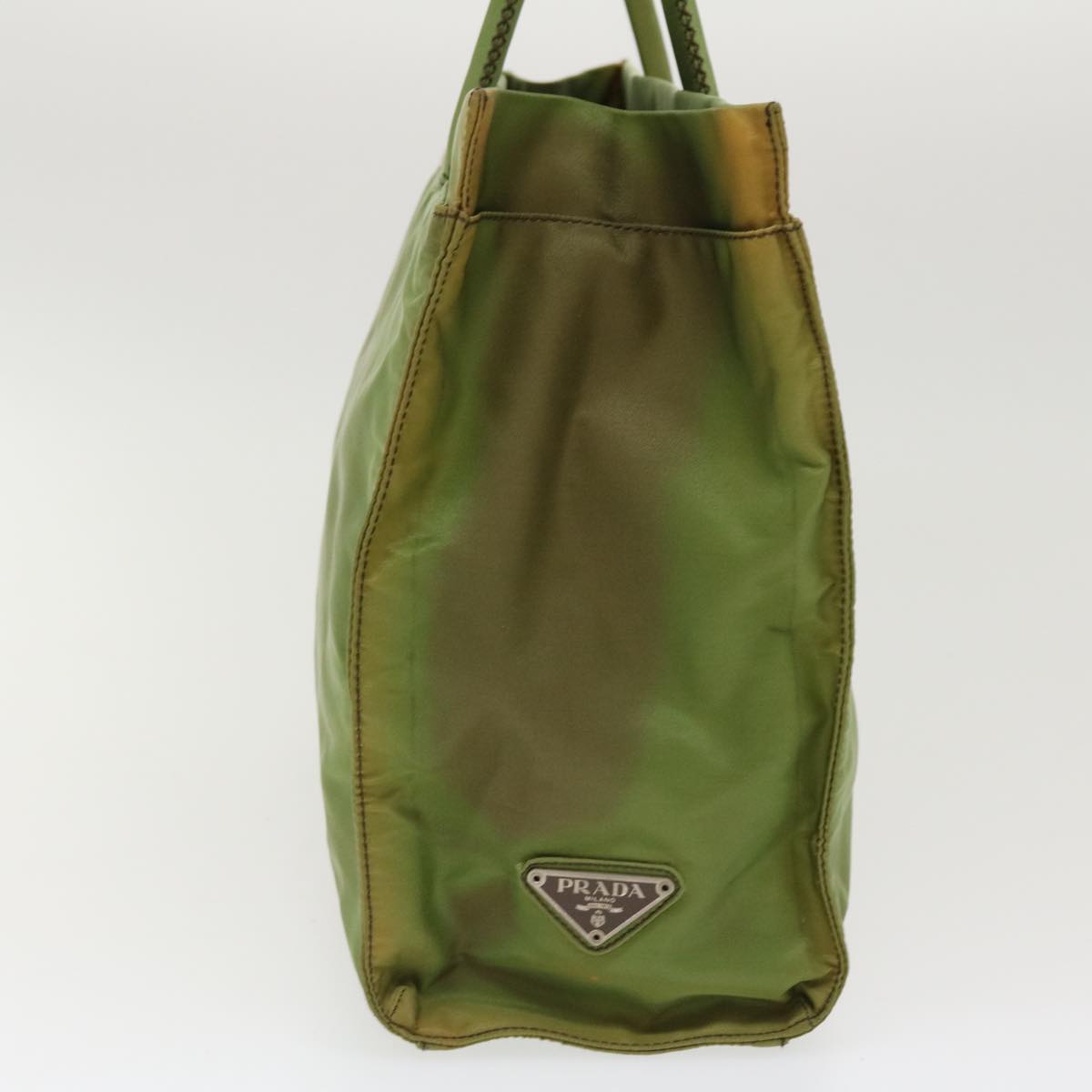 Prada Hand Bag Khaki Nylon Travel Bag Nylon Khaki Ar8992