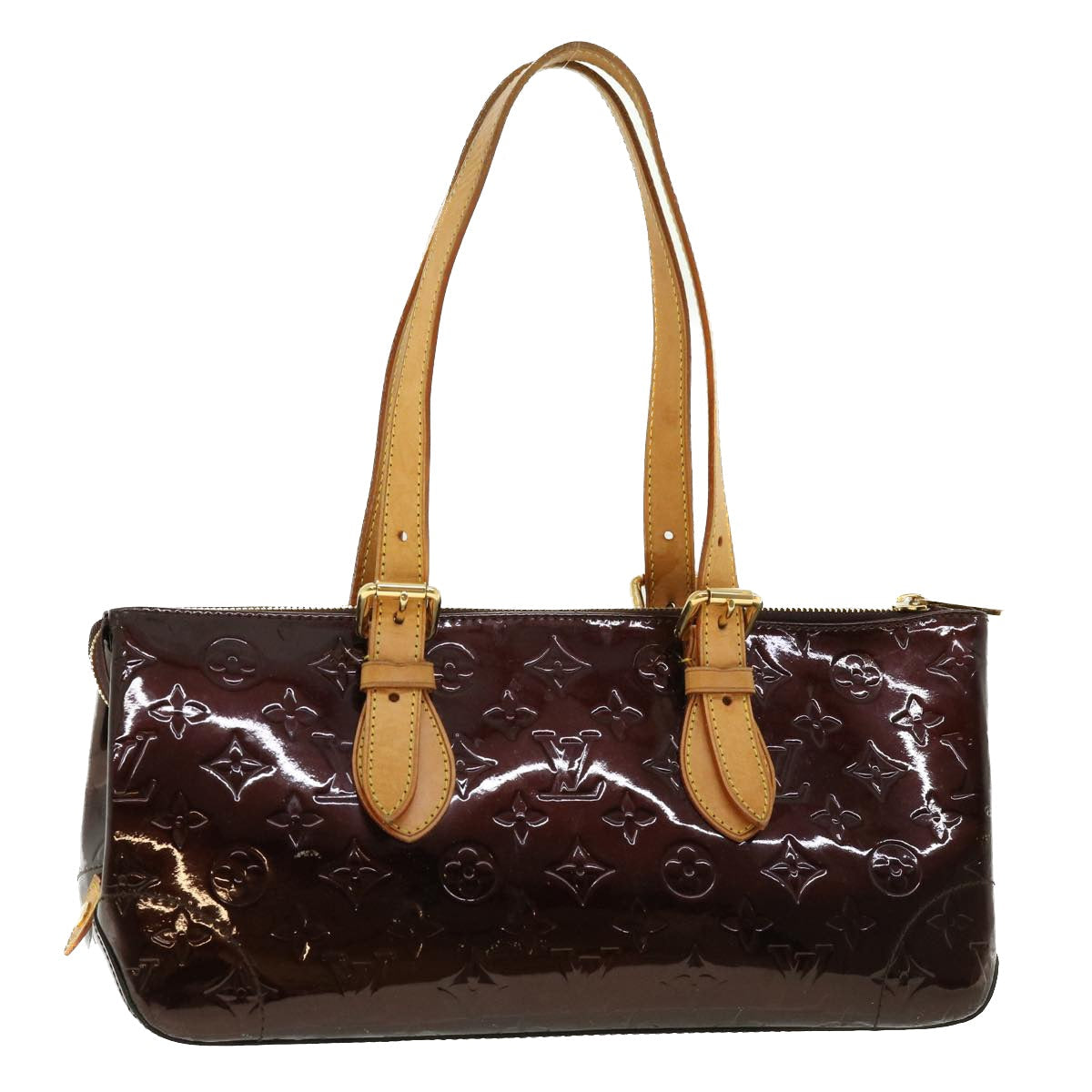 LOUIS VUITTON Monogram Vernis Rosewood Avenue Hand Bag Amarante M93510 ar9181