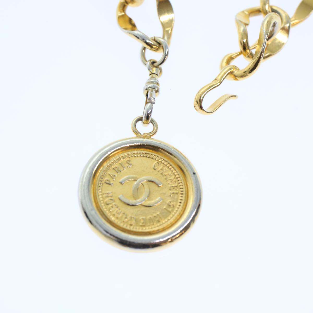 Chanel Belt metal ." Gold CC Auth arB