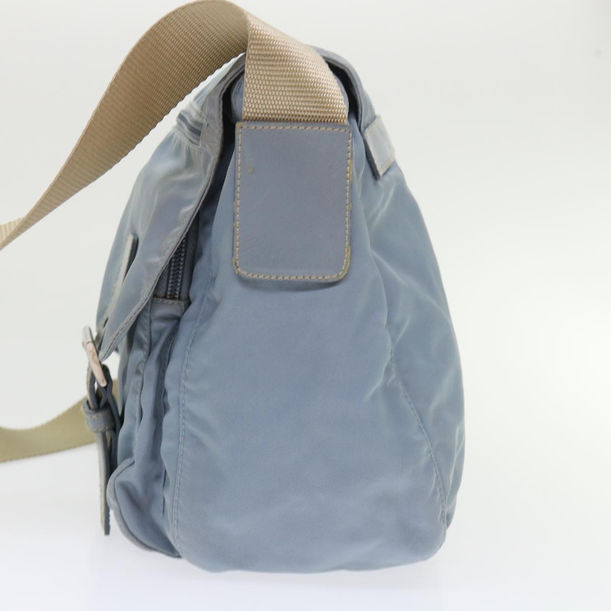 Prada Shoulder Bag Light Nylon Blue Light Blue Ar9923
