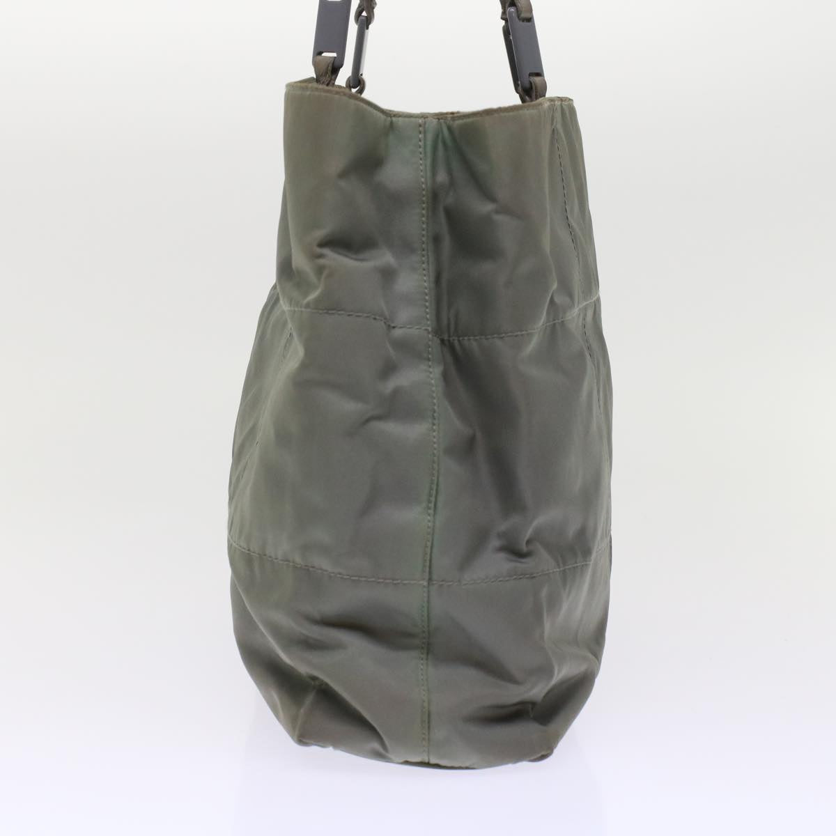 Prada Shoulder Bag Nylon Quilted Gray