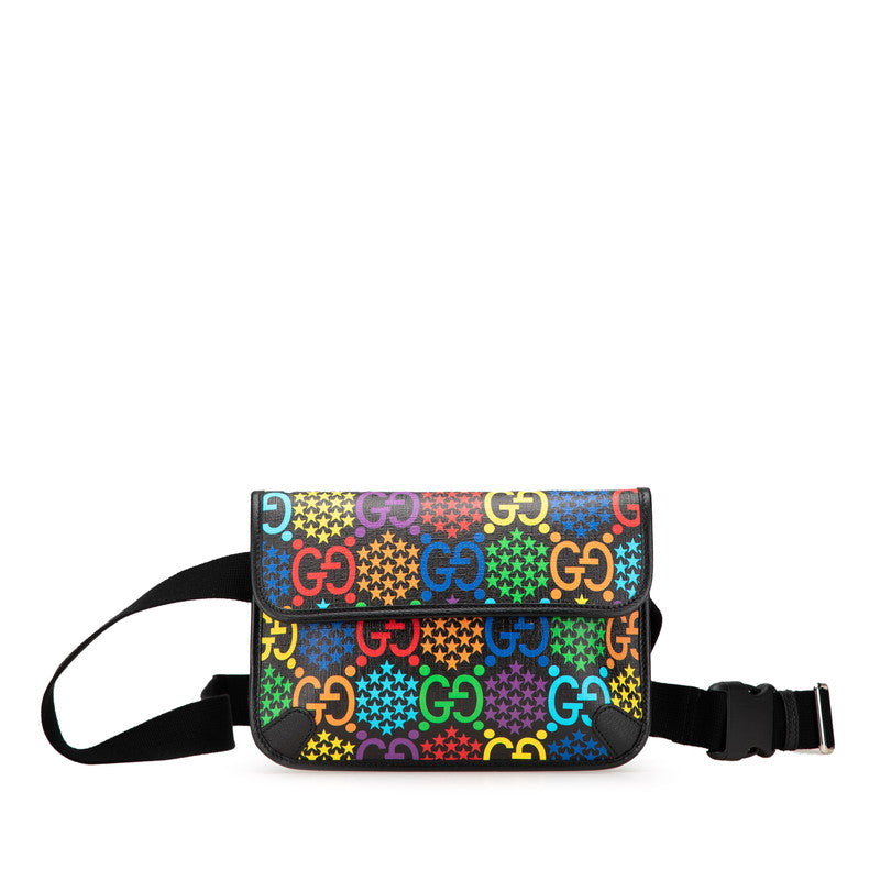 Gucci Supreme Psychedelic Pvc Waist Bag Leather Travel Bag
