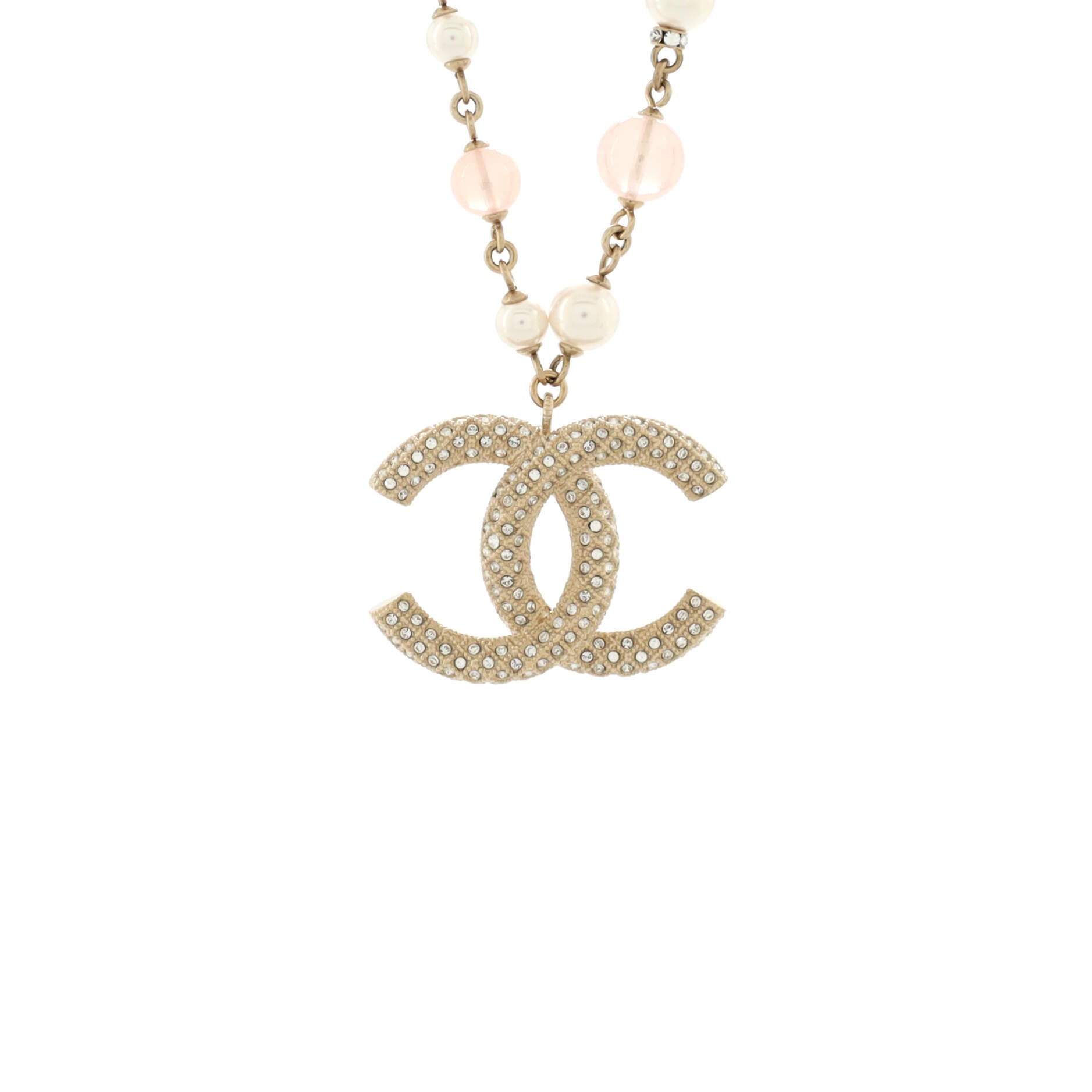 Chanel Cc Long Pendant Necklace Metal