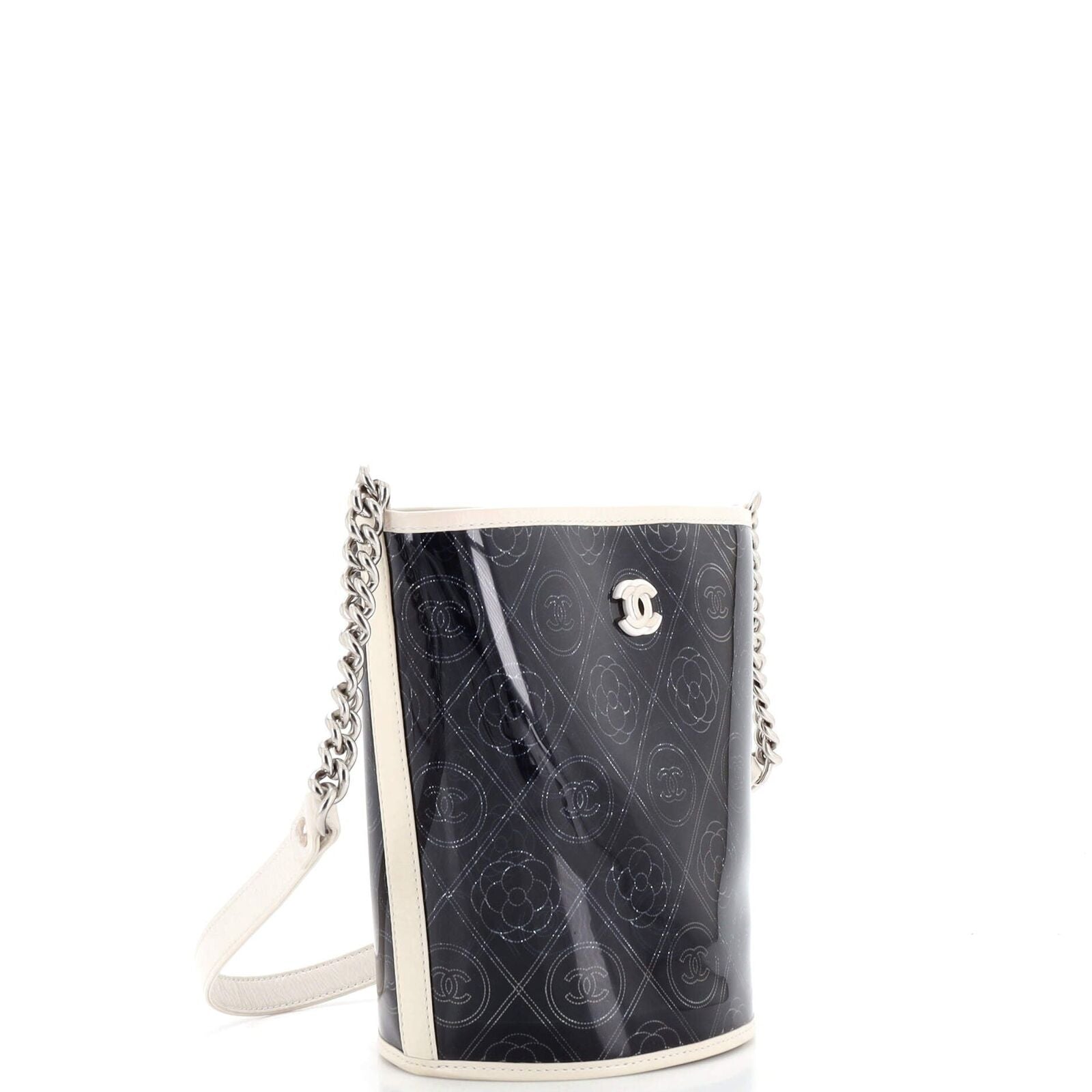 Chanel Camellia Coco Bucket Bag Printed