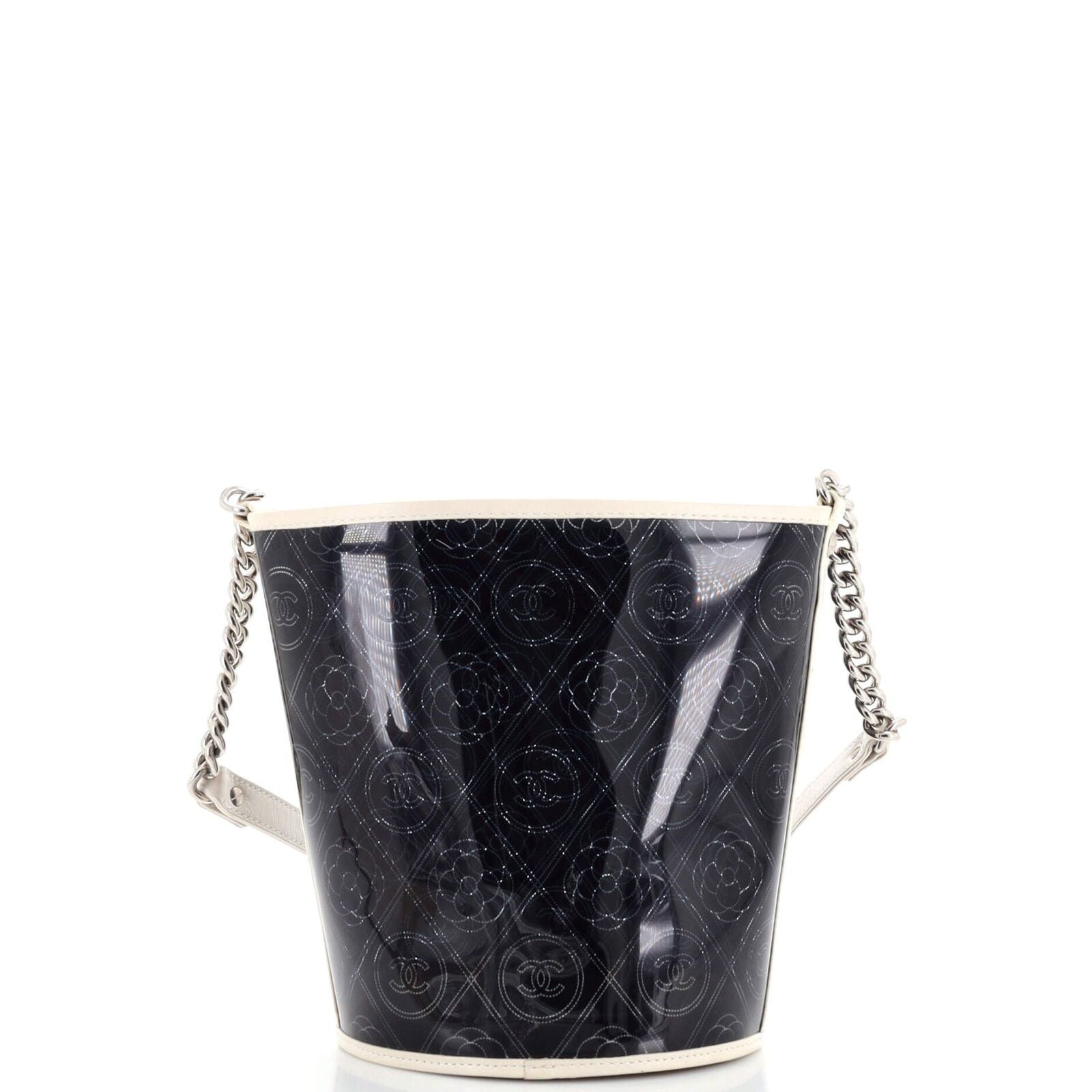 Chanel Camellia Coco Bucket Bag Printed