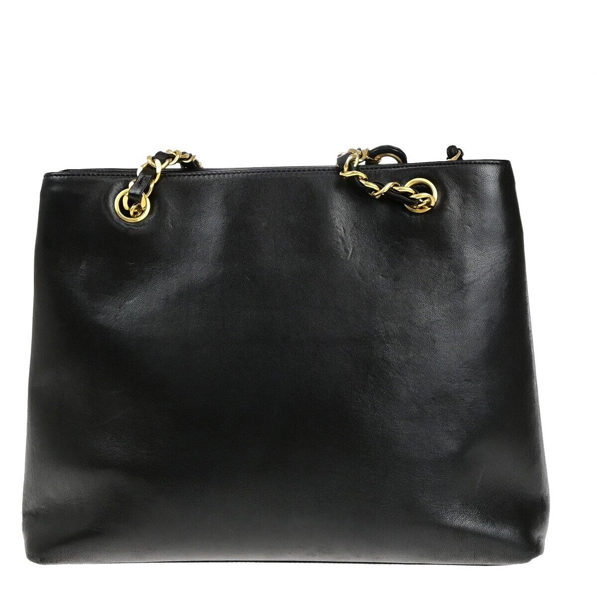 Chanel Cc Logo Chain Shoulder Tote Bag