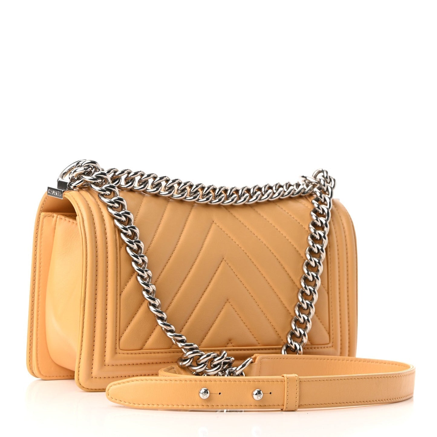 Chanel Calfskin Chevron Quilted Medium