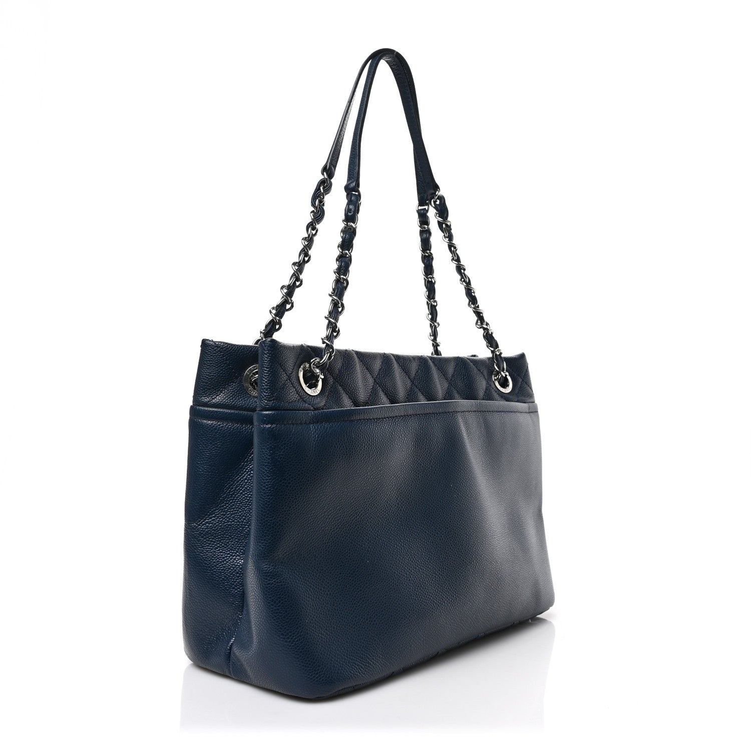 Chanel Caviar Timeless Cc Soft Tote Navy