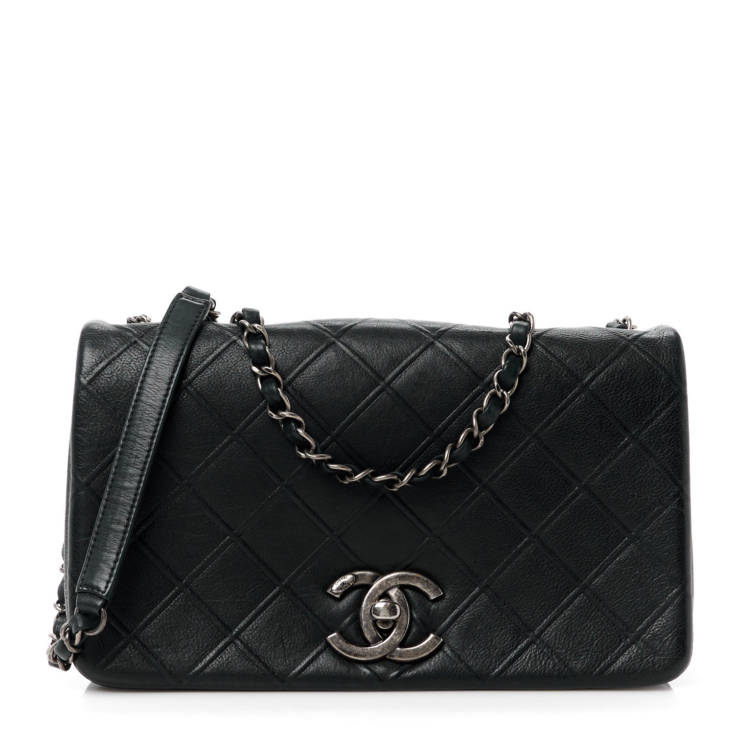 Chanel Calfskin Diamond Embossed New