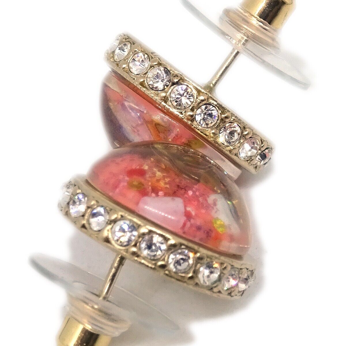 Chanel Button Piercing Earrings