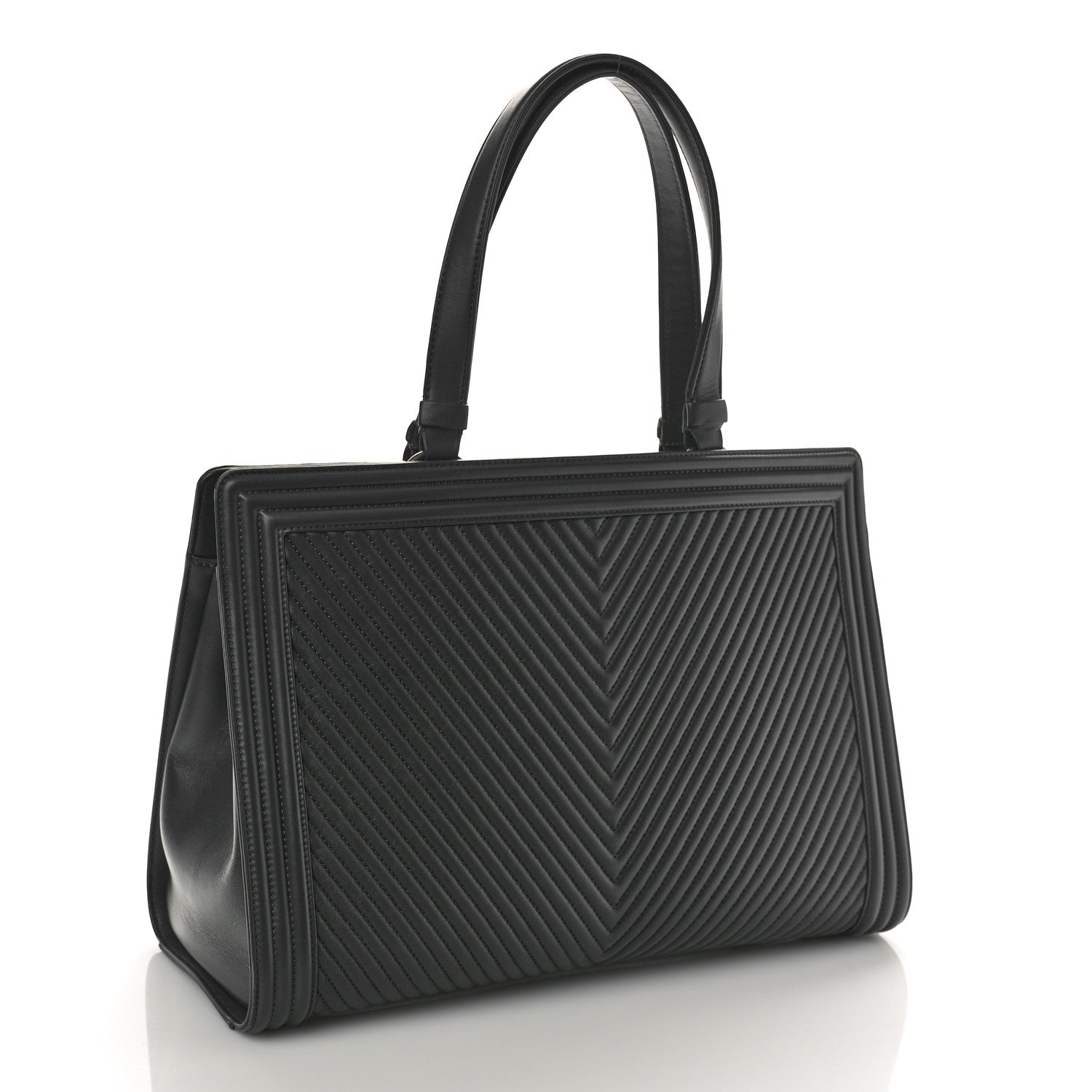 Chanel Calfskin Chevron Quilted Boy