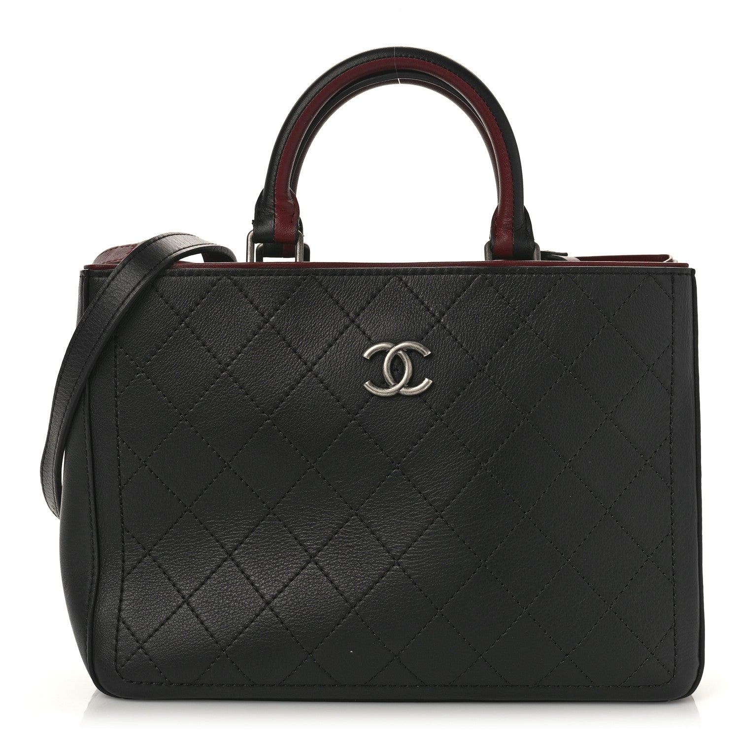 Chanel Bullskin Stitched Bi-Color Medium
