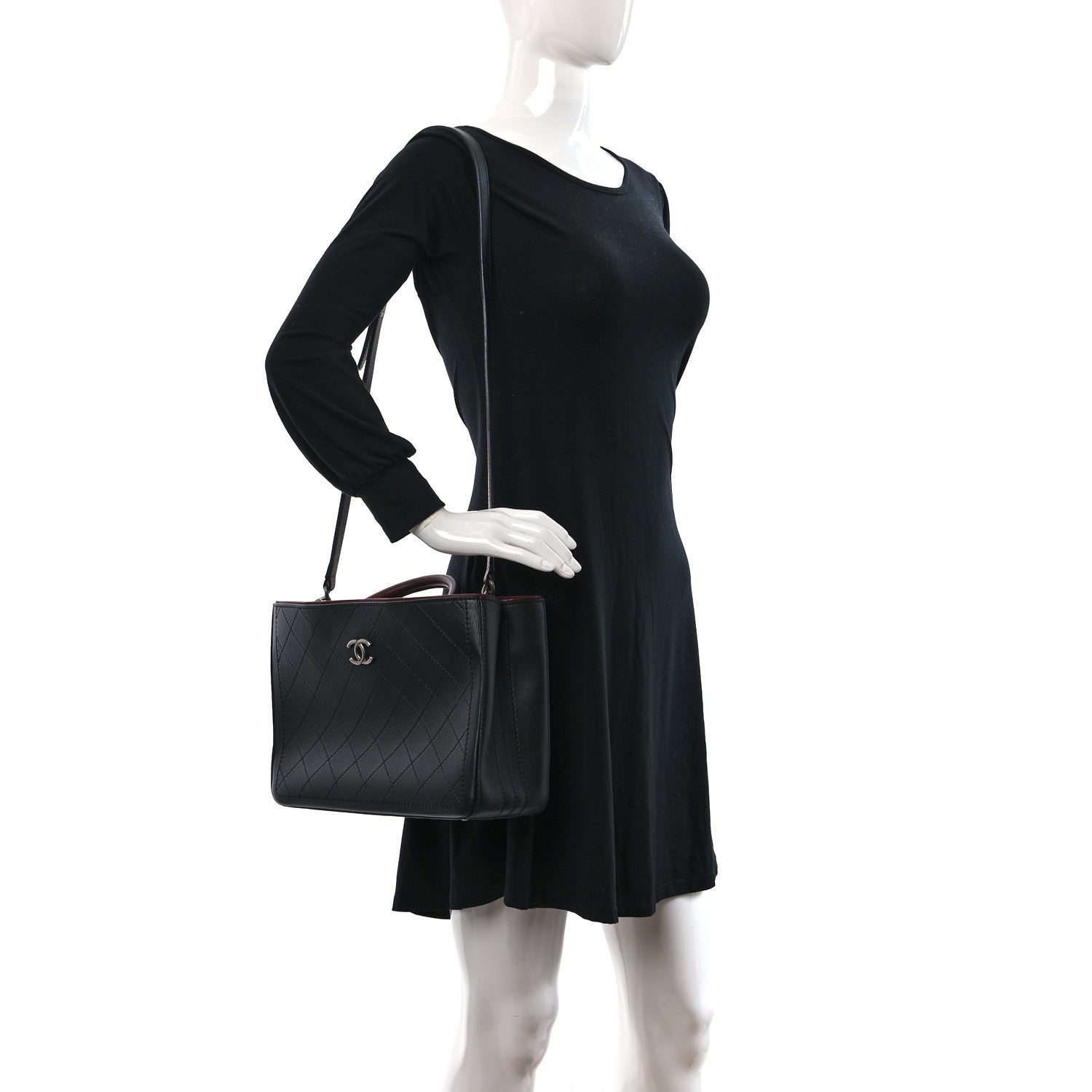 Chanel Bullskin Stitched Bi-Color Medium