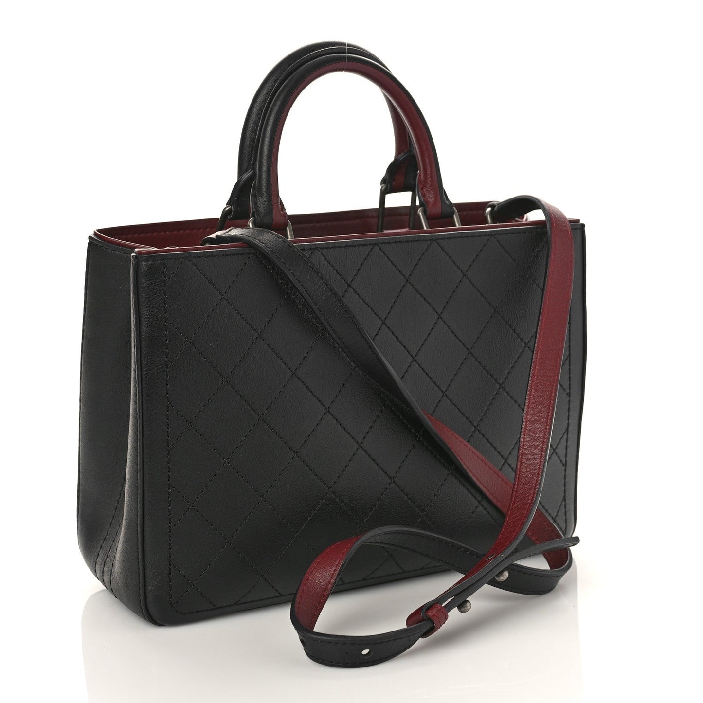 Chanel Bullskin Stitched Bi-Color Medium