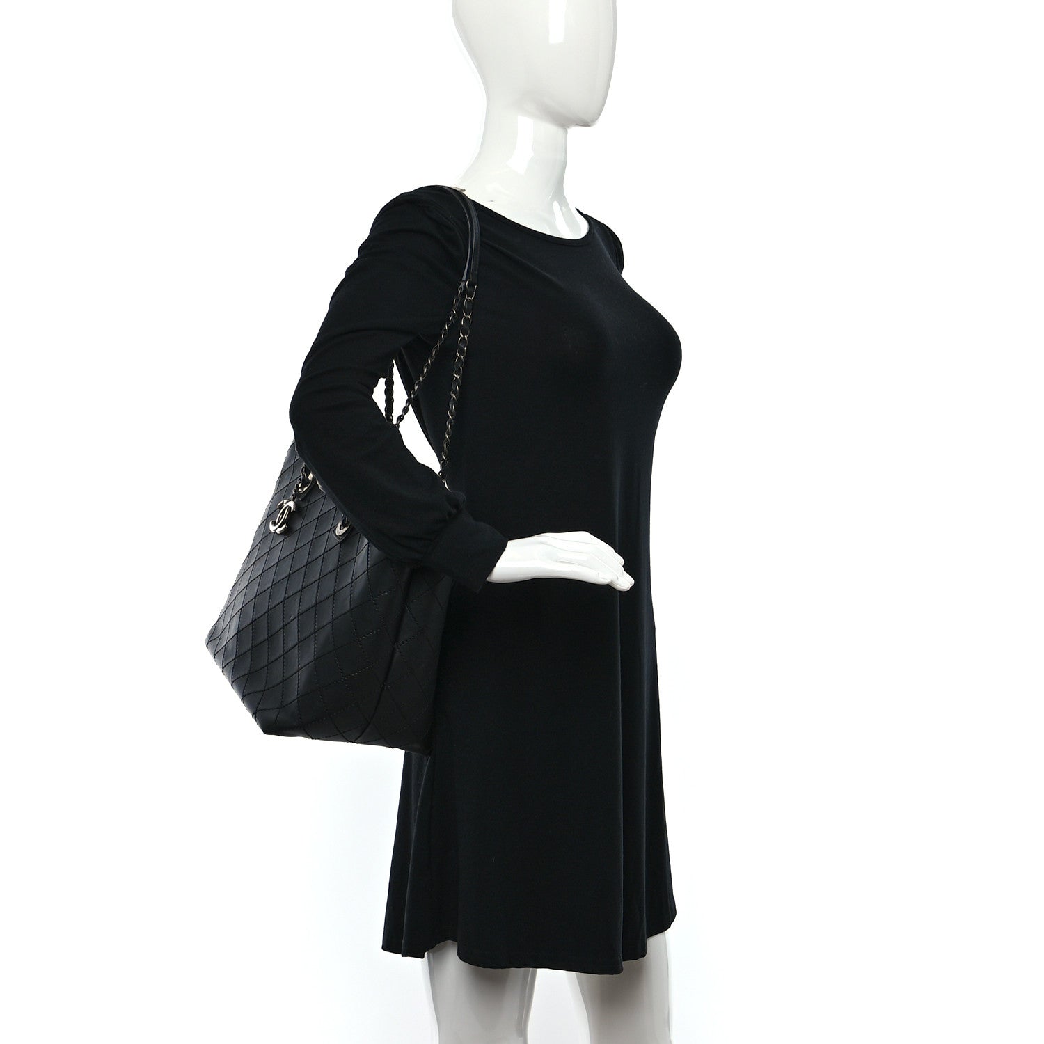 Chanel Calfskin Stitched Medium Shopping