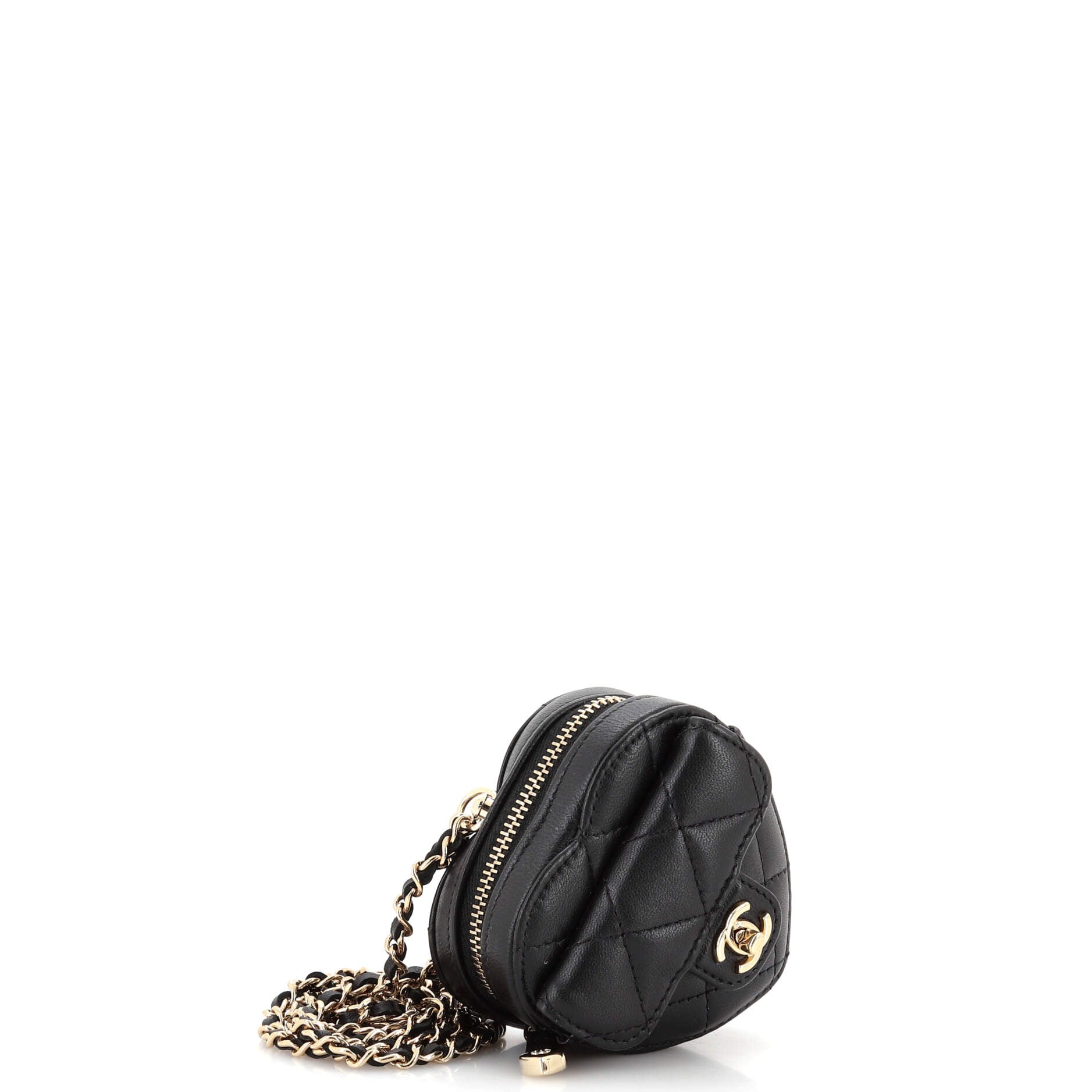 Chanel Cc In Love Heart Chain Necklace