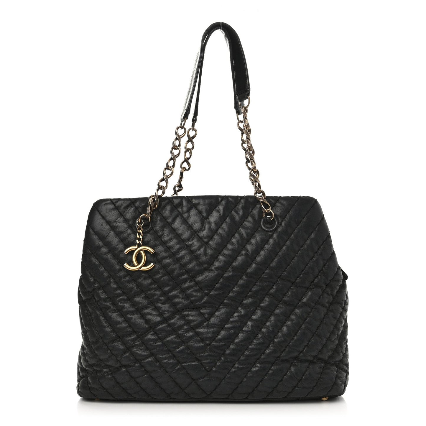 Chanel Calfskin Chevron Quilted Surpique